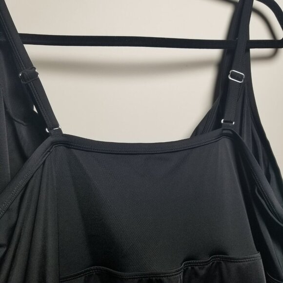 NWT Swimsuits For All Women's Black/Gold One-piece Swimsuit Sz 30 - Picture 9 of 9